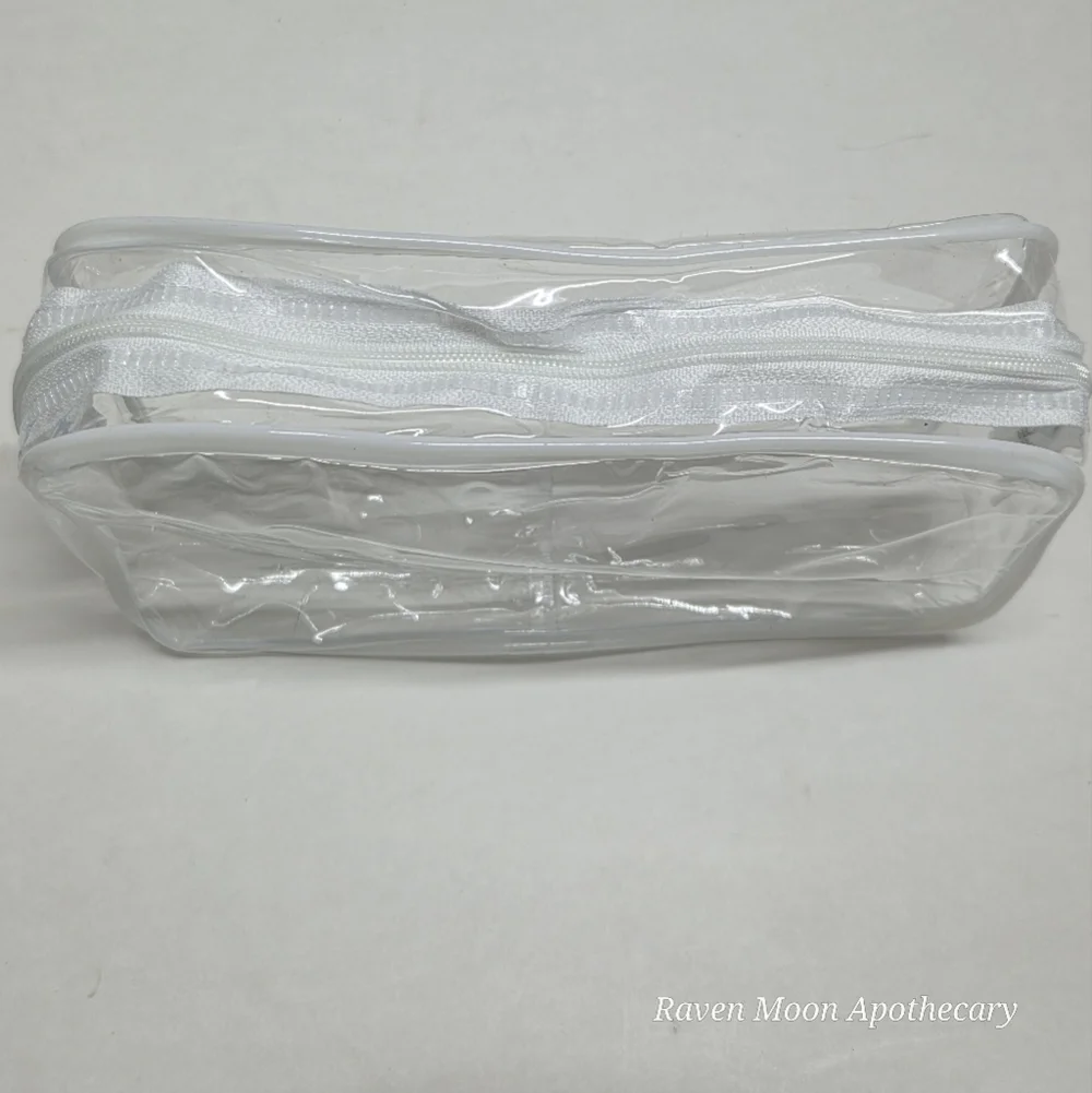 5 Pk Clear Transparent Cosmetic Bag Set